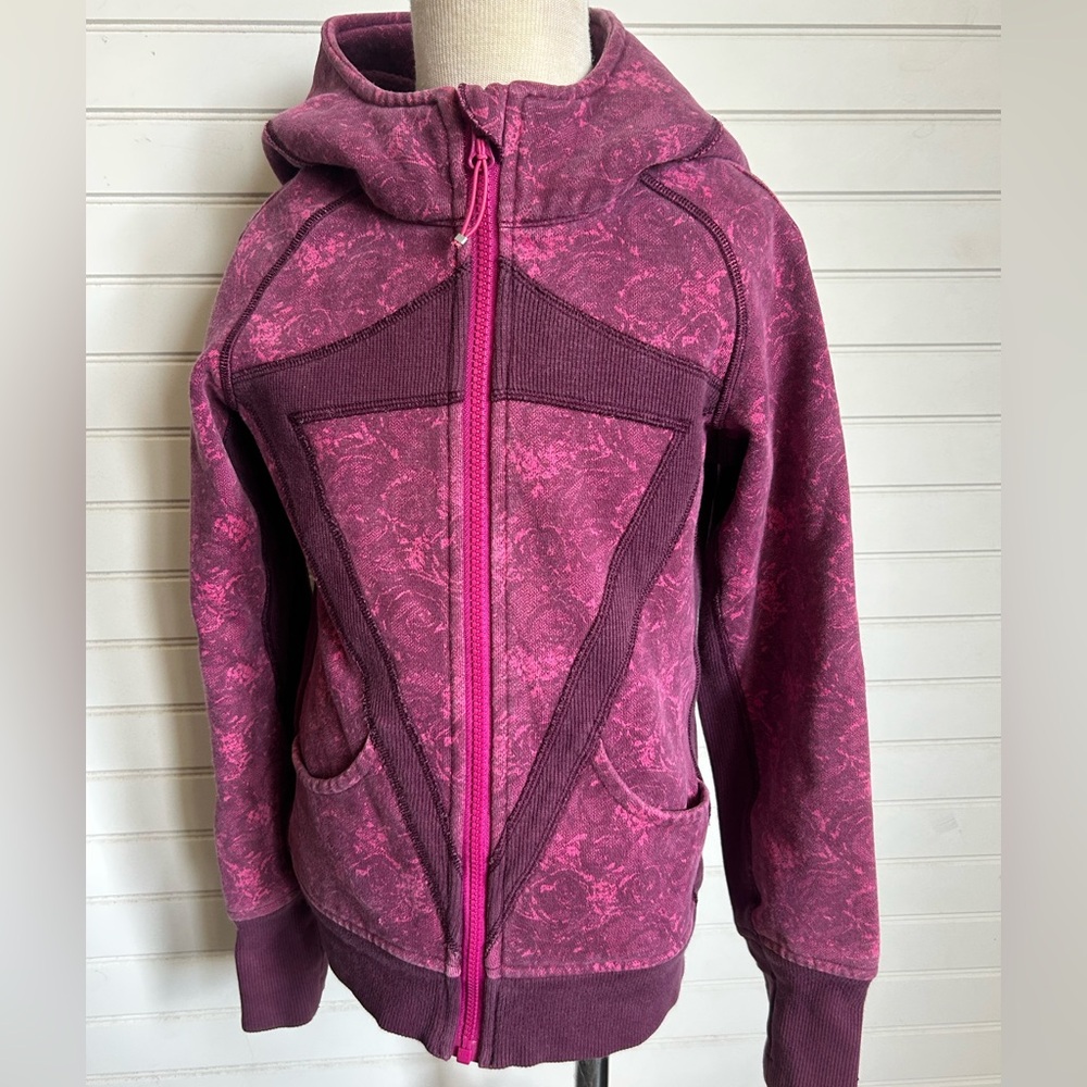 IVIVVA by LULULEMON girls size 8 Purple Remix scuba hoody jacket